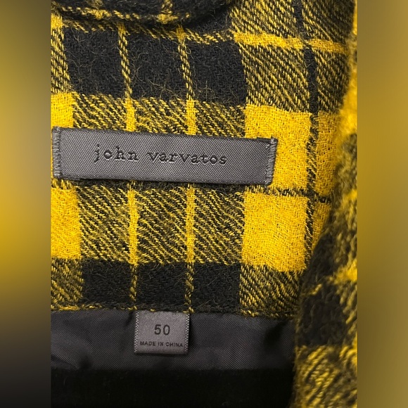 John Varvatos Searcy Plaid Blouson Wool Jacket. Size EU 50 USA 40 medium - Picture 6 of 15